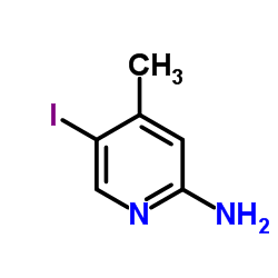 2-氨基-5-碘-4-甲基吡啶结构式