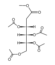 3-O,4-O,5-O,6-O-Tetraacetyl-2-deoxy-D-arabino-hexonic acid methyl ester Structure
