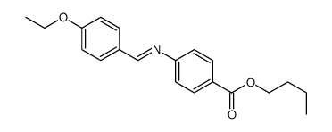 butyl 4-[(4-ethoxyphenyl)methylideneamino]benzoate结构式