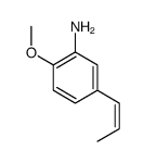 Benzenamine, 2-methoxy-5-(1-propenyl)- (9CI) Structure