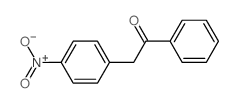 2-(4-硝基苯基)-1-苯基乙酮结构式