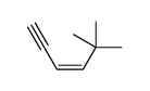 5,5-dimethylhex-3-en-1-yne结构式