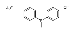 Chloro(methyldiphenylphosphine)gold(I),95 structure