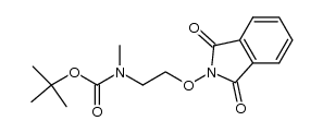 [2-(1,3-dioxo-1,3-dihydro-isoindol-2-yloxy)-ethyl]-methyl-carbamic acid tert-butyl ester Structure