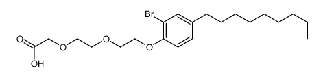 2-[2-[2-(2-bromo-4-nonylphenoxy)ethoxy]ethoxy]acetic acid Structure