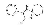 2-苯基-1,2,4-三氮杂螺[4.5]-3-癸烯-3-硫醇结构式