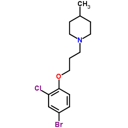 1-[3-(4-Bromo-2-chlorophenoxy)propyl]-4-methylpiperidine结构式
