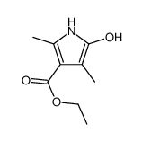 ethyl 5-hydroxy-2,4-dimethyl-1H-pyrrole-3-carboxylate Structure