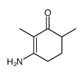 3-amino-2,6-dimethylcyclohex-2-en-1-one结构式