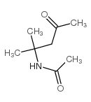 N-(2-methyl-4-oxopentan-2-yl)acetamide Structure