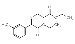 3-(2-乙氧基-2-氧代-1-邻甲苯乙基硫代)丙酸乙酯结构式