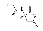 anhydride du N-chloroacetyl-L-acide aspartique结构式