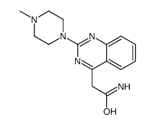 2-(4-甲基-1-哌嗪)-4-喹唑啉乙酰胺结构式