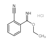 2-氰基苯甲亚胺酸乙酯盐酸盐结构式