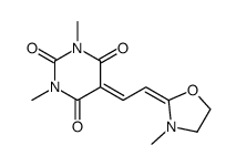 1,3-dimethyl-5-[2-(3-methyl-1,3-oxazolidin-2-ylidene)ethylidene]-1,3-diazinane-2,4,6-trione Structure