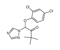 1-(2,4-dichloro-phenoxy)-3,3-dimethyl-1-[1,2,4]triazol-1-yl-butan-2-one Structure