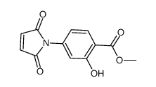 N-(3-hydroxy-4-methoxycarbonylphenyl)maleimide结构式