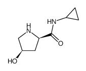 (2R,4R)-4-hydroxy-pyrrolidine-2-carboxylic acid cyclopropylamide Structure