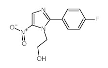 1H-Imidazole-1-ethanol,2-(4-fluorophenyl)-5-nitro- Structure