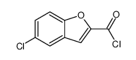 5-chloro-1-benzofuran-2-carbonyl chloride结构式