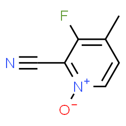 2-Pyridinecarbonitrile, 3-fluoro-4-methyl-, 1-oxide (9CI) Structure