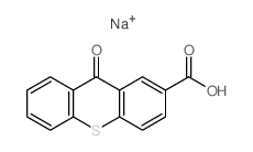 9H-Thioxanthene-2-carboxylicacid, 9-oxo-, sodium salt (1:1) Structure