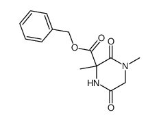 3-benzyloxycarbonyl-1,3-dimethylpiperazine-2,5-dione Structure