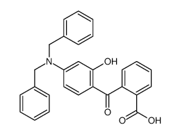 2-[4-(dibenzylamino)-2-hydroxybenzoyl]benzoic acid结构式
