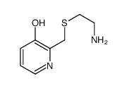2-(2-aminoethylsulfanylmethyl)pyridin-3-ol结构式