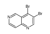 3,4-dibromo-1,6-naphthyridine结构式