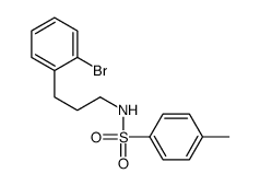 N-[(4-甲基苯基)磺酰基]-3-(2-溴苯基)丙胺结构式