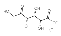 D-xylo-5-Hexulosonicacid, potassium salt (1:1) structure