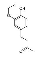 4-(3-乙氧基-4-羟基苯基)丁-2-酮结构式