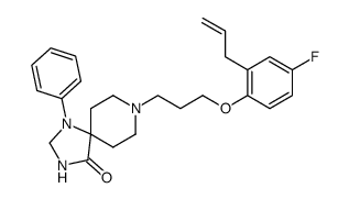 8-[3-(2-allyl-4-fluoro-phenoxy)-propyl]-1-phenyl-1,3,8-triaza-spiro[4.5]decan-4-one Structure