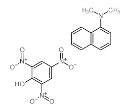 N,N-dimethylnaphthalen-1-amine; 2,4,6-trinitrophenol结构式