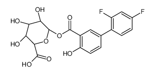 (2S,3S,4S,5R,6S)-6-[5-(2,4-difluorophenyl)-2-hydroxybenzoyl]oxy-3,4,5-trihydroxyoxane-2-carboxylic acid Structure
