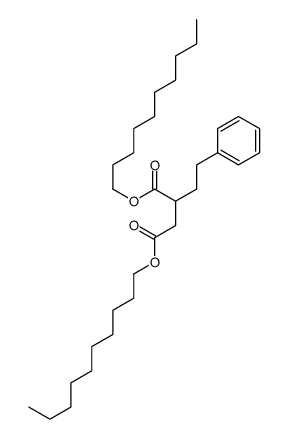 didecyl 2-(2-phenylethyl)butanedioate Structure