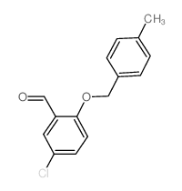 5-氯-2-[(4-甲基苄基)氧基]苯甲醛结构式