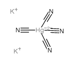 mercuric potassium cyanide Structure