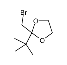 2-(bromomethyl)-2-tert-butyl-1,3-dioxolane结构式