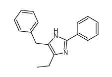 5-benzyl-4-ethyl-2-phenyl-1H-imidazole结构式