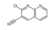 2-chloro-1,8-naphthyridine-3-carbonitrile结构式