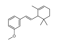 1-methoxy-3-[2-(2,6,6-trimethylcyclohex-2-en-1-yl)ethenyl]benzene结构式