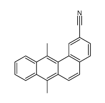 7,12-dimethylbenzo[a]anthracene-2-carbonitrile结构式