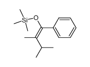 ((2,3-dimethyl-1-phenylbut-1-en-1-yl)oxy)trimethylsilane Structure