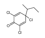 4-butan-2-yl-2,4,6-trichlorocyclohexa-2,5-dien-1-one结构式
