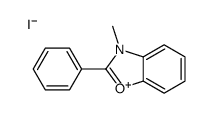 3-methyl-2-phenyl-1,3-benzoxazol-3-ium,iodide Structure