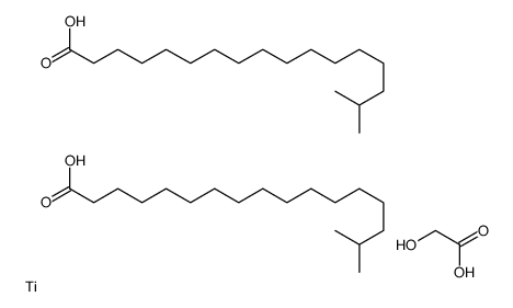 2-hydroxyacetic acid,16-methylheptadecanoic acid,titanium结构式