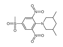 N,N-bis(2-methylpropyl)-4-methylsulfonyl-2,6-dinitroaniline Structure