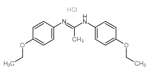 Ethanimidamide,N,N'-bis(4-ethoxyphenyl)-, hydrochloride (1:1) Structure